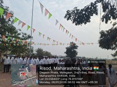 Republic Day was celebrated on 26/01/2026 at Ayurved College, Hospital & Research Center, Pundlik Nagar, Degaon, Taluka Risod.